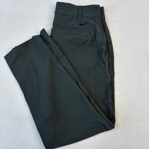 Nike Golf Pants Men 32x30 Gray Dri-FIT Flat Front Performance Trousers 32 x 28